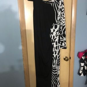 One shoulder maxi dress can be dressed up or down